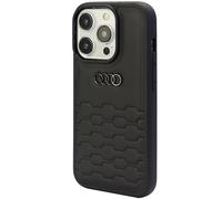 Custodia Per iPhone 15 Pro Audi Serie GT Nera In Pelle Sintetica Con Logo