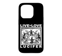 Custodia per iPhone 15 Pro Ave Satana Live Love Lucifer With Dancing Demons Original