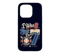 Custodia per iPhone 15 Pro Avevo 6 anni Ora ho 7 anni 7th Birthday Boys Ice Cream Drip Baseball