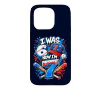 Custodia per iPhone 15 Pro Avevo 6 anni Ora ho 7 anni 7th Birthday Boys Ice Cream Drip Baseball
