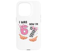 Custodia per iPhone 15 Pro Avevo 6 anni ora sono 7 numeri di compleanno carini età sette