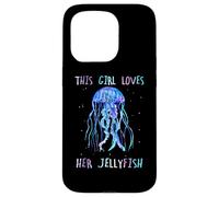 Custodia per iPhone 15 Pro Awesome Cute UnderWater This Girl loves her JellyFish