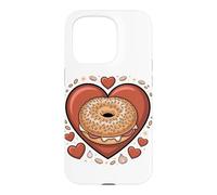 Custodia per iPhone 15 Pro Bagel Lover Breakfast Foodie Brunch Everything Bagel