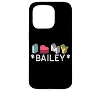 Custodia per iPhone 15 Pro Bailey Nome Cane Personalizzato Bailey Pet Lover