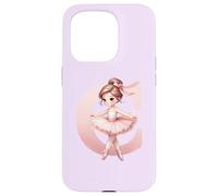 Custodia per iPhone 15 Pro Ballerina Ragazza Danza Nome Prima Lettera C Ragazza Tutu Ballet