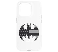 Custodia per iPhone 15 Pro Bandiera Batman Emblema US Union Gotham Night Icon tema