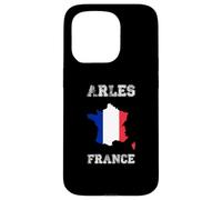 Custodia per iPhone 15 Pro Bandiera della Francia invecchiata Arles Pride