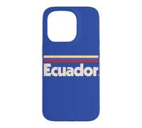 Custodia per iPhone 15 Pro Bandiera Ecuador retrò blu ecuadoriano