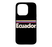 Custodia per iPhone 15 Pro Bandiera Ecuador retrò rosso