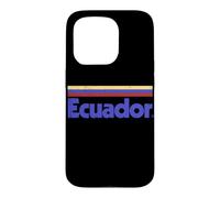 Custodia per iPhone 15 Pro Bandiera Ecuador retrò rosso