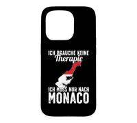 Custodia per iPhone 15 Pro Bandiera Monegassica I Monaco Vacanze I Monaco