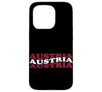Custodia per iPhone 15 Pro Bandiera nazionale austriaca patriottica Austria Fan Pride Heritage