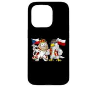 Custodia per iPhone 15 Pro Bandiera Repubblica Ceca Polonia Radici Ceche Polacca