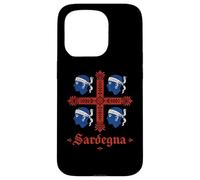 Custodia per iPhone 15 Pro Bandiera Sardegna Quattro Mori Sardegna Orgoglio Italia Design