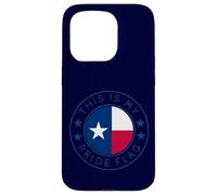 Custodia per iPhone 15 Pro Bandiera Texas This Is My Pride The Lone Star State Flag Art TX