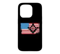 Custodia per iPhone 15 Pro Bandiera USA Massoneria Massoneria Americana
