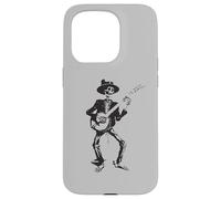 Custodia per iPhone 15 Pro Banjo Dancing Skeleton Bluegrass Music Festival