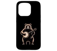 Custodia per iPhone 15 Pro Banjo Suonare Orso Bluegrass Country Music