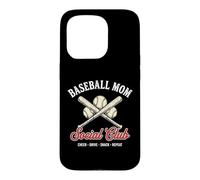 Custodia per iPhone 15 Pro Baseball Mom Social Club, gradinata, gradinata per genitori