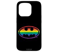 Custodia per iPhone 15 Pro Batman Pride Rainbow Logo