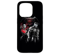 Custodia per iPhone 15 Pro Batman v Superman Stand Off