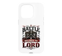 Custodia per iPhone 15 Pro Battle Belongs To The Lord Christian Warrior Armor of God