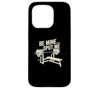 Custodia per iPhone 15 Pro Be Mine Spot Me divertente allenamento di San Valentino