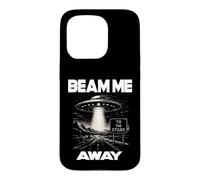 Custodia per iPhone 15 Pro BEAM ME AWAY UFO Alien Abduction Fantascienza Space Ship