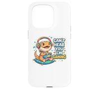 Custodia per iPhone 15 Pro Bearded Dragon Gaming Reptiles Can't Hear You I'm Gaming