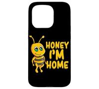 Custodia per iPhone 15 Pro Bee Honey I´m Home Citazione Marito Moglie Carino Honeybee