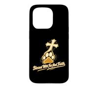 Custodia per iPhone 15 Pro Benedetto Con Pelliccia E Fede Christian Paw