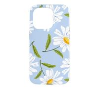 Custodia per iPhone 15 Pro Bianco Daisy Floral Pattern Primavera Fiore Giardino