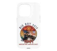 Custodia per iPhone 15 Pro Big Boy 4014 - Locomotiva a vapore vintage americana