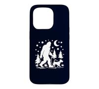 Custodia per iPhone 15 Pro Bigfoot Camminare con Jack Russell Terrier Sasquatch & Dog