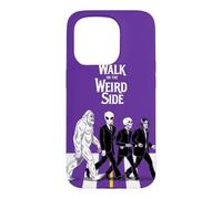 Custodia per iPhone 15 Pro Bigfoot - Scheletro alieno che attraversa la strada Strano Halloween