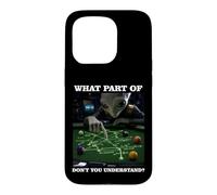 Custodia per iPhone 15 Pro Billiards Physics Alien Nerd Pool Player