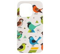 Custodia per iPhone 15 Pro Bird Art Mid Century Midcentury Retro Atomic Age Space