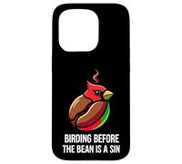 Custodia per iPhone 15 Pro Bird Watching Humor Birding Before The Bean Is A Sin