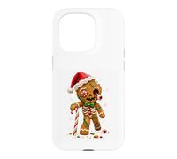 Custodia per iPhone 15 Pro Biscotto di Natale Horror di Natale Zombie Pan di Zenzero