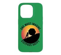 Custodia per iPhone 15 Pro Bisogna immaginare Sisifo felice divertente mitologia greca mito