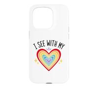 Custodia per iPhone 15 Pro Blind Inspirational quote Kindness I See With My Heart