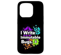 Custodia per iPhone 15 Pro Blockchain Developer Funny I Write Immutable Bugs