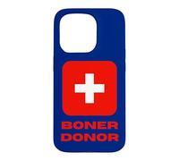 Custodia per iPhone 15 Pro Boner Donor Life Guard Cross Saving vite con umorismo