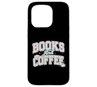Custodia per iPhone 15 Pro Books And Coffee Cozy Reader Typography Pastel Design