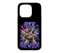 Custodia per iPhone 15 Pro Bootleg Six Seven Meme Space Galaxy - Simpatici gatti