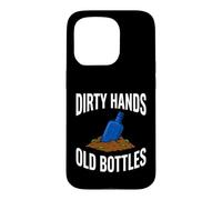 Custodia per iPhone 15 Pro Bottle Digging Dirty Hands Old Bottles Antique Hunting