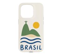 Custodia per iPhone 15 Pro Brasile Rio De Janeiro Cristo il Redentore Spiaggia Sole