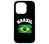 Custodia per iPhone 15 Pro Brazil National Flag Country Pride Roots Vintage Gift