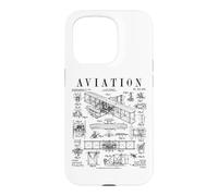Custodia per iPhone 15 Pro Brevetto aereo pilota aeroplano Wright Brothers