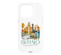 Custodia per iPhone 15 Pro Buffalo, skyline di New York, souvenir della città dei buoni vicini